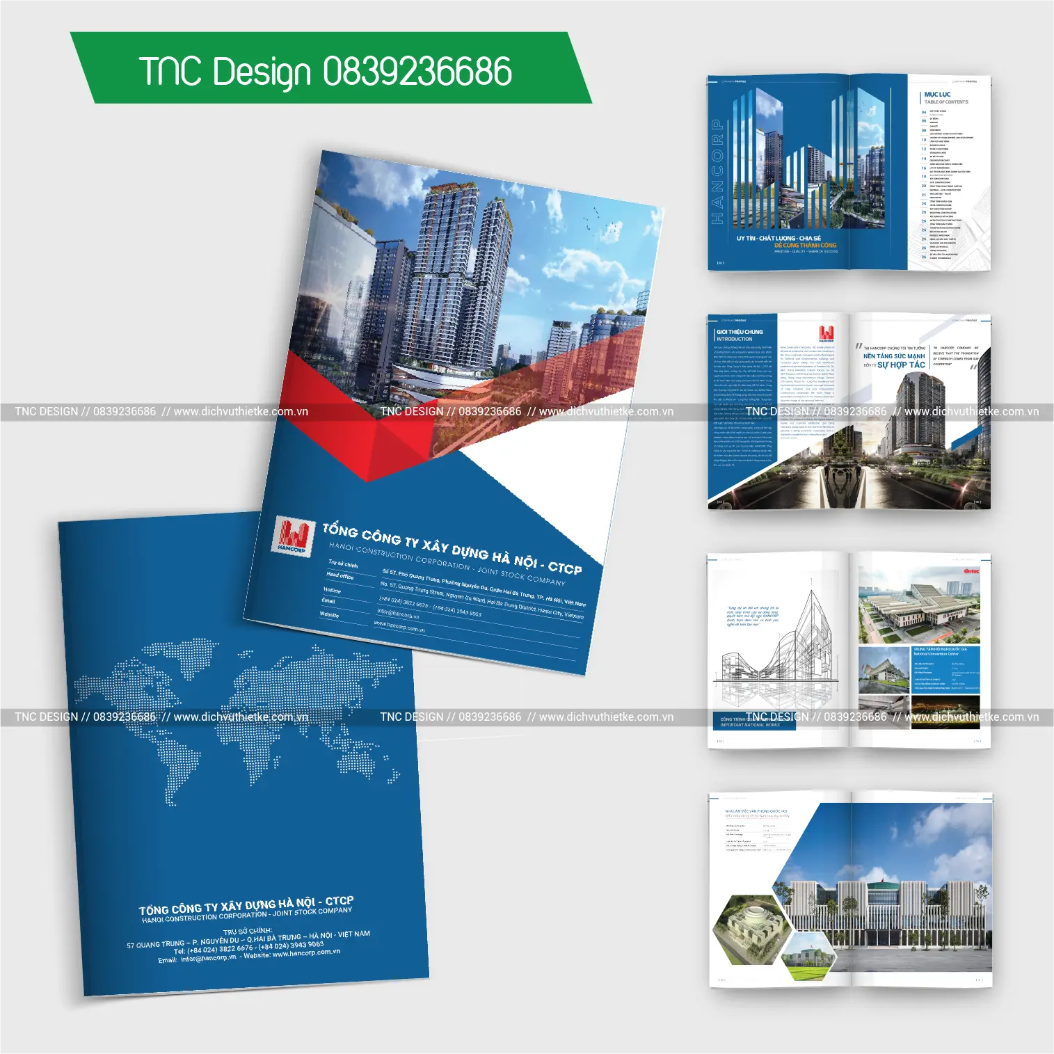 Thiết kế hồ sơ năng lực Tổng Công ty Xây dựng Hà Nội